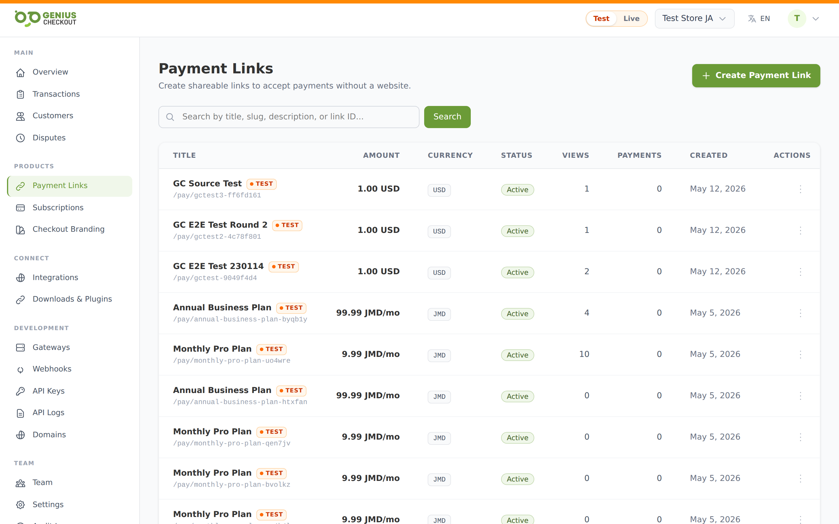 Recurring subscription settings panel showing amount, billing interval, trial days, setup fee, and total cycles inputs