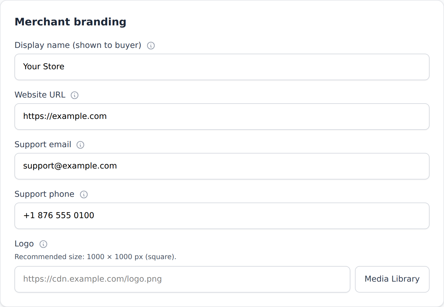MPGS Hosted Payment Page merchant branding fields